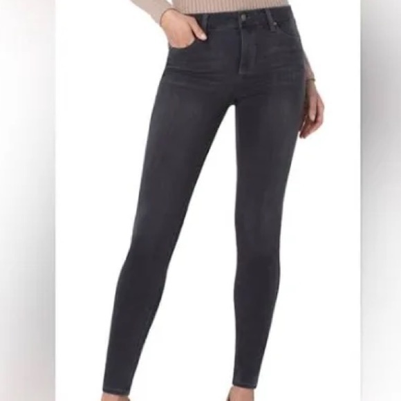 Liverpool Faded Black The High Ankle Skinny denim Jeans - Picture 1 of 12